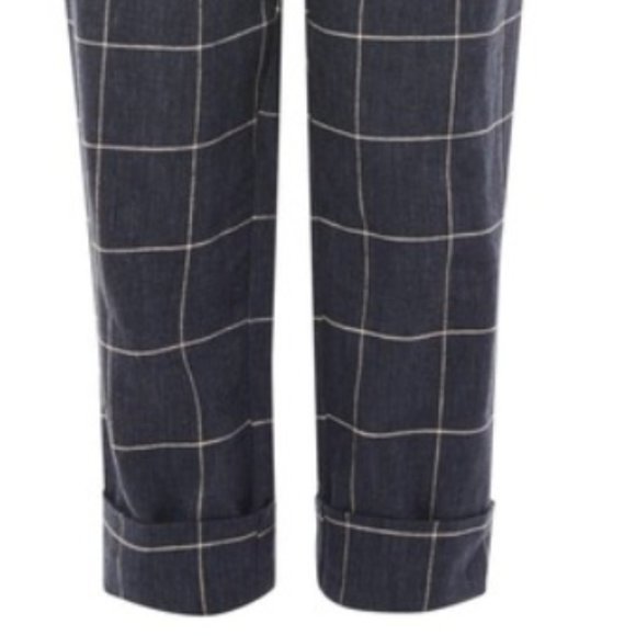TOPSHOP Windowpane Peg Trousers NWT - Picture 4 of 4